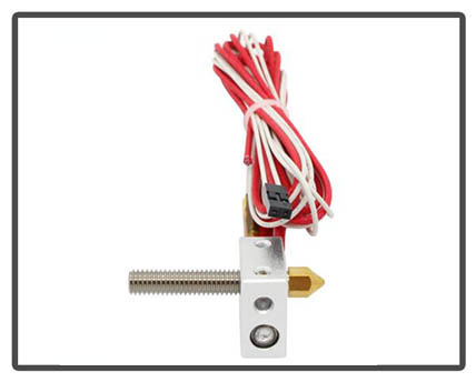 MK8 extruder hot end Kit DIY hot end + heater cartridge aluminum heat block for Prusa i3 3D Printer Parts 1.75mm 0.4mm