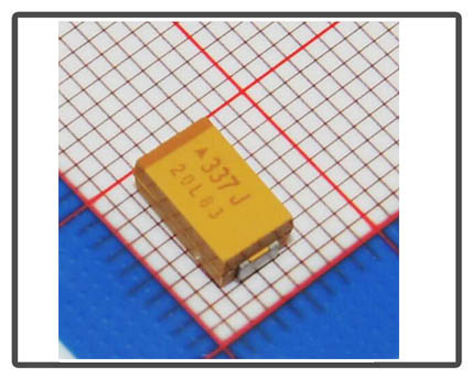 D 7343-31 330uF 6.3V SMD tantalum capacitor